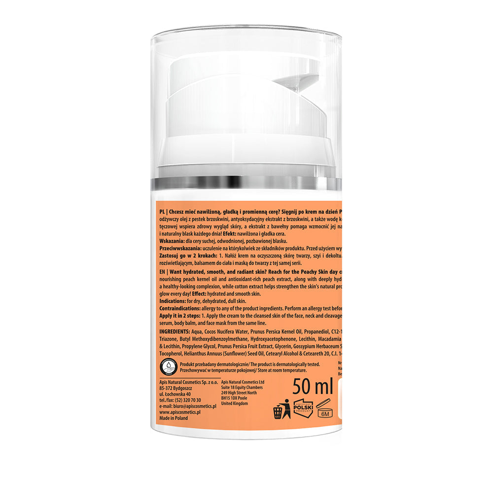 Apis Peachy Skin Mitrinošs Dienas Krēms SPF 20 50ml – produkta skats 2