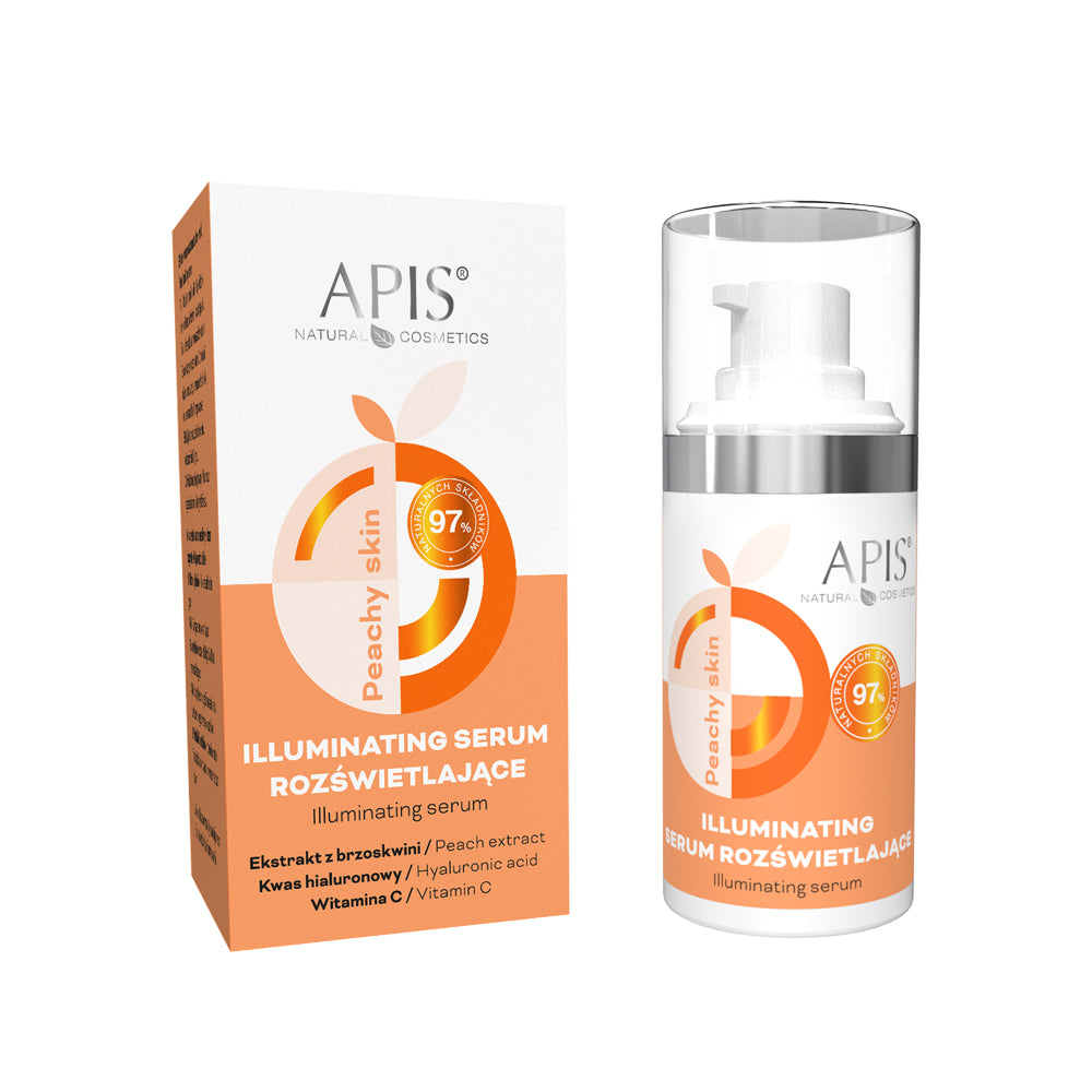 Apis Peachy Skin Sejas Serums Ar Gaismu Atstarojošām Daļiņām 15ml produkta foto