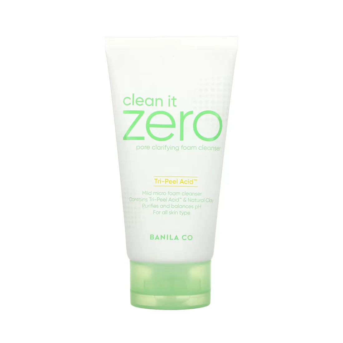 BANILA CO Clean It Zero Foam Cleanser Pore Clarifying sejas attīrošais līdzeklis 150ml