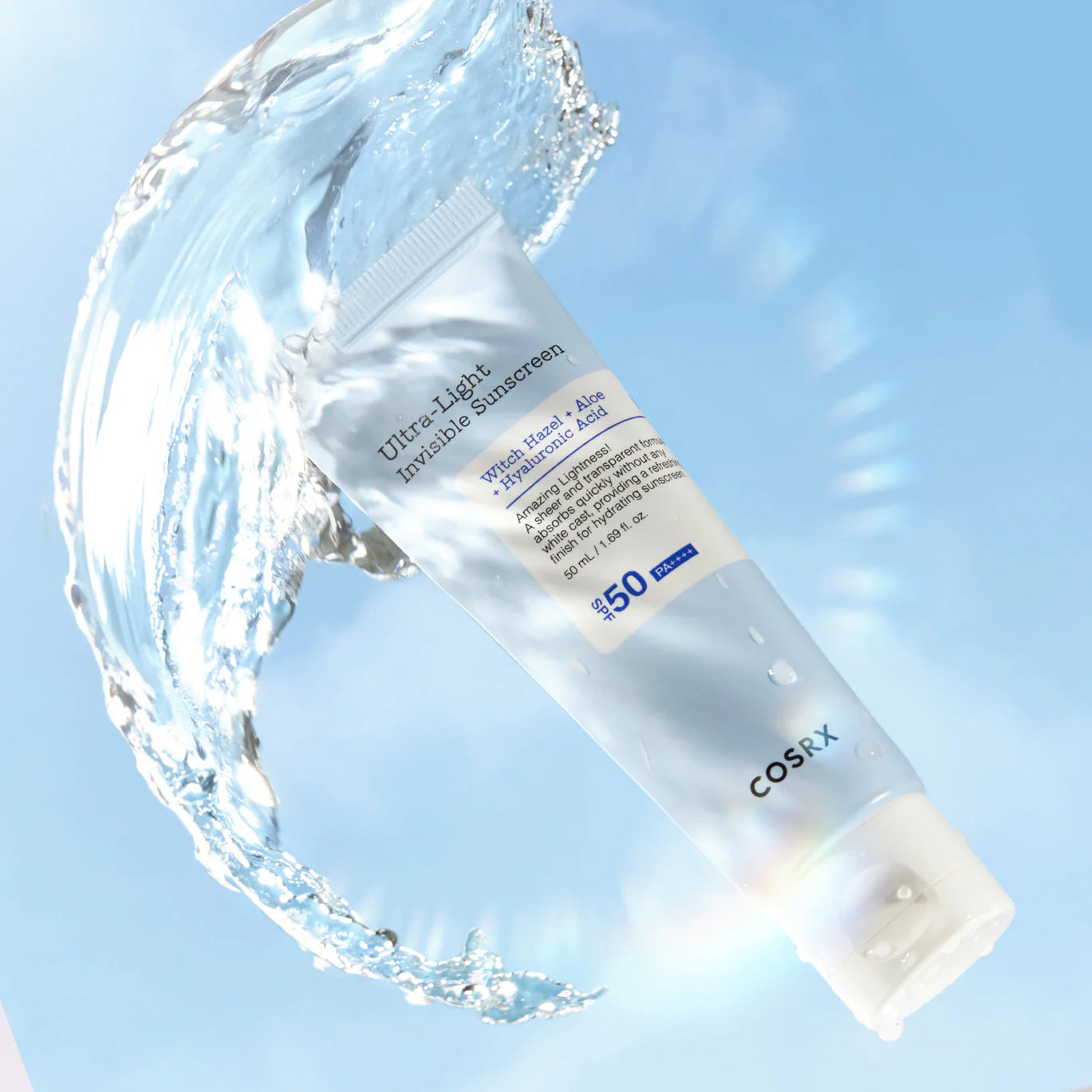 COSRX īpaši viegls neredzamais saules aizsargkrēms SPF50+ 50 ml
