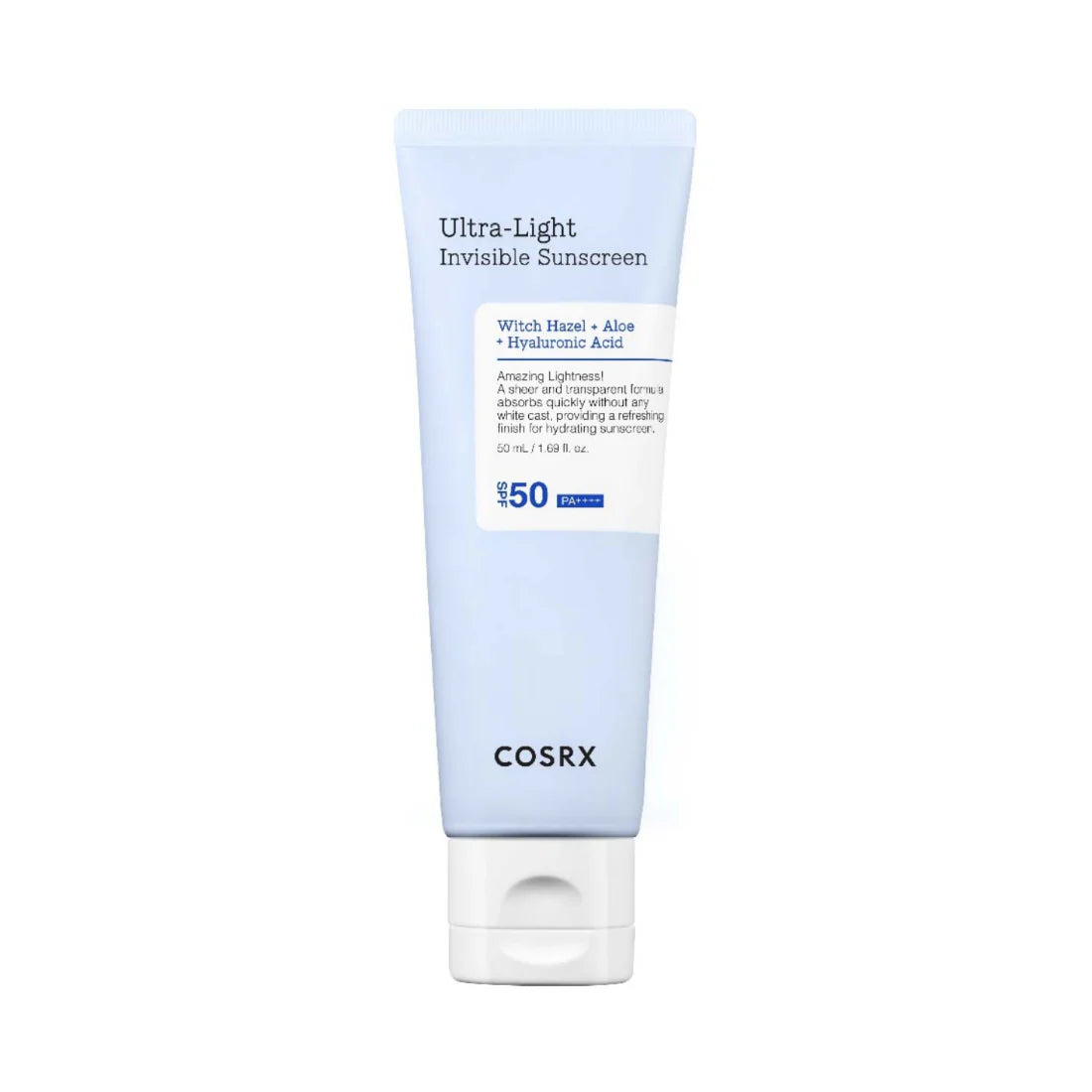 COSRX īpaši viegls neredzamais saules aizsargkrēms SPF50+ 50 ml