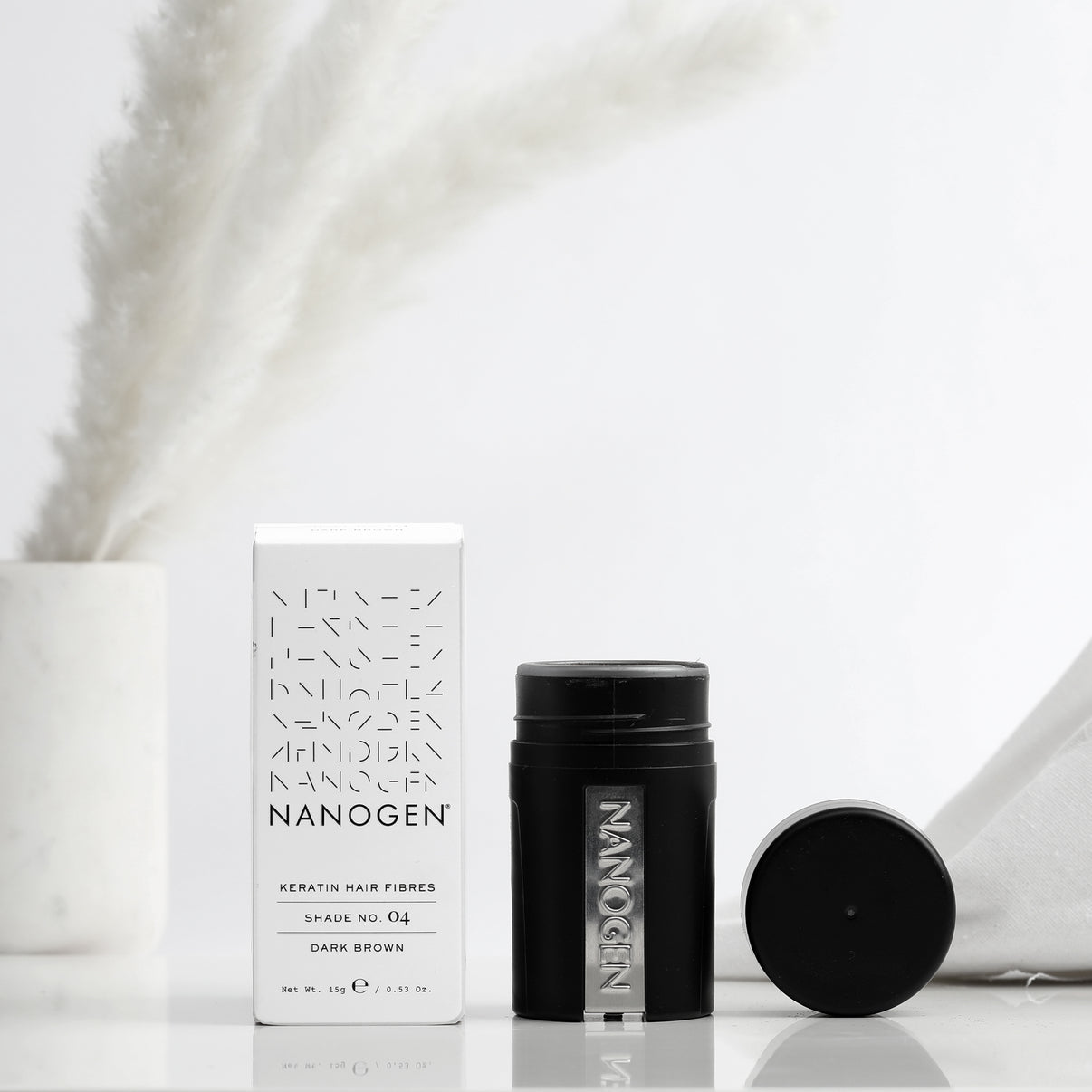 Nanogen Matu Sabiezinošie Šķiedras Melns
