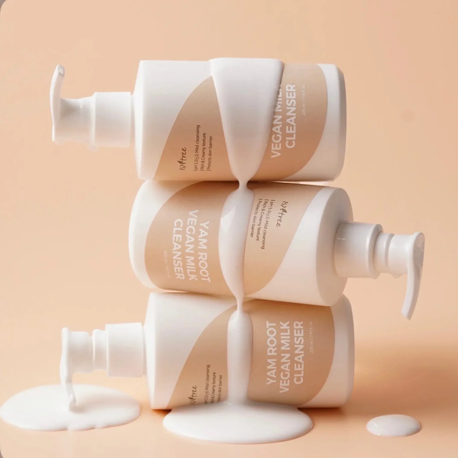 Isntree vegāniskais jamsu saknes pieniņš attīrošais līdzeklis 220 ml