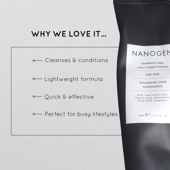 Nanogen Šampūns un Puspalsams Vīriešiem 240ml