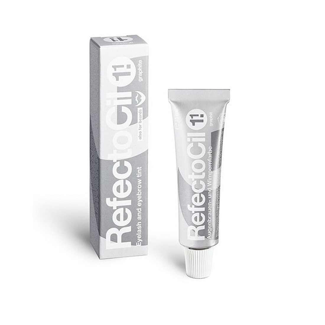RefectoCil Nr. 1.1 Graphite krāsas tūbiņa un iepakojums 15ml