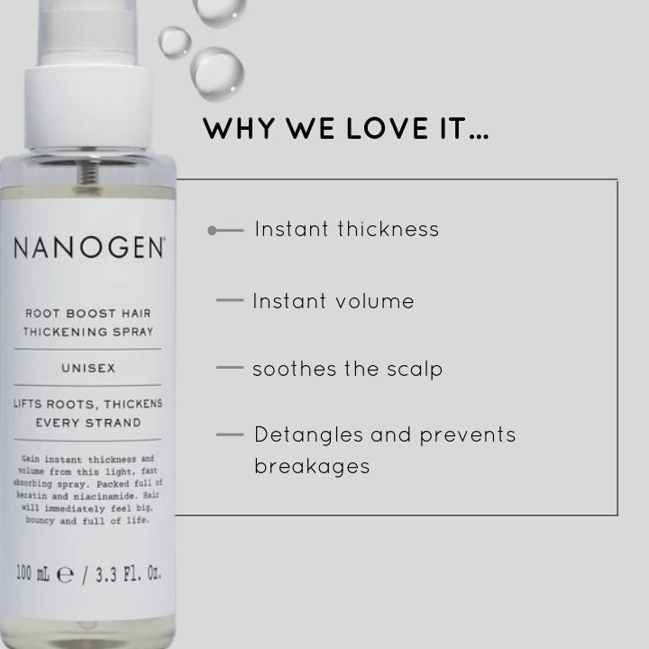 Nanogen Root Boost matu biezināšanas aerosols 100ml