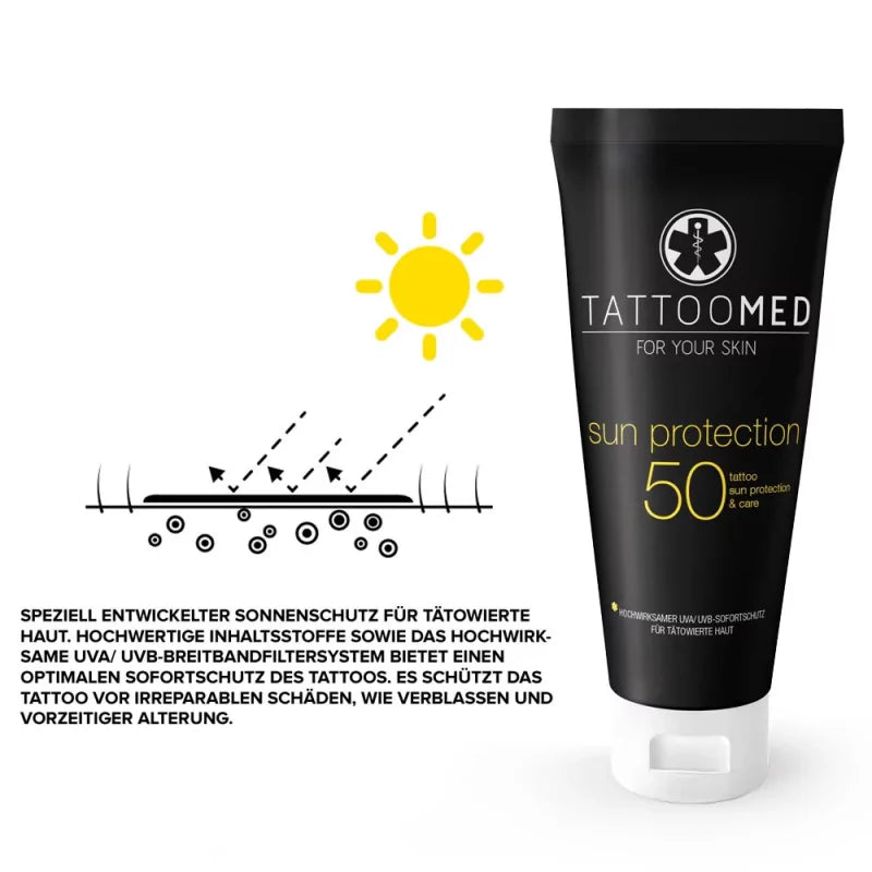 TattooMed Sun Protection SPF50 Saules Aizsargkrēms 100ml – produkta skats 5