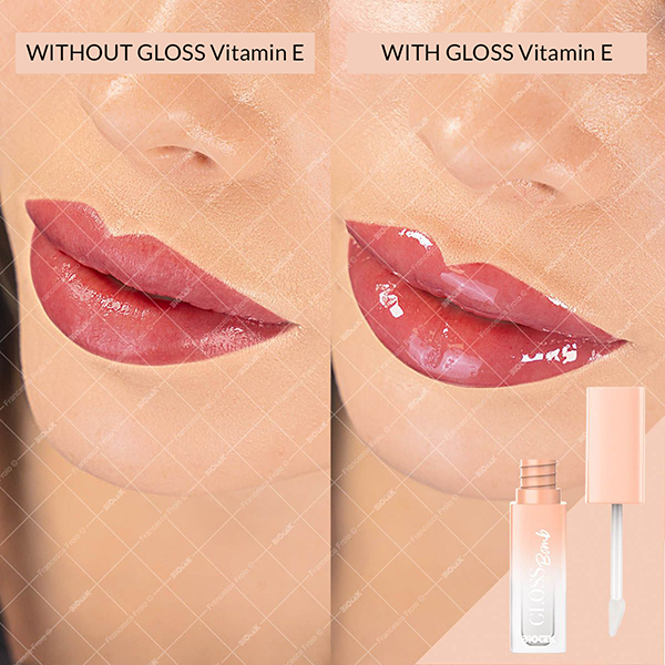 Biotek Gloss Bomb E vitamīna lūpu kopšanas prezentācija